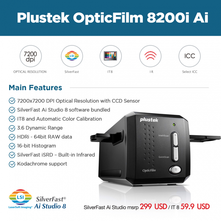 Plustek OpticFilm 8200i Ai